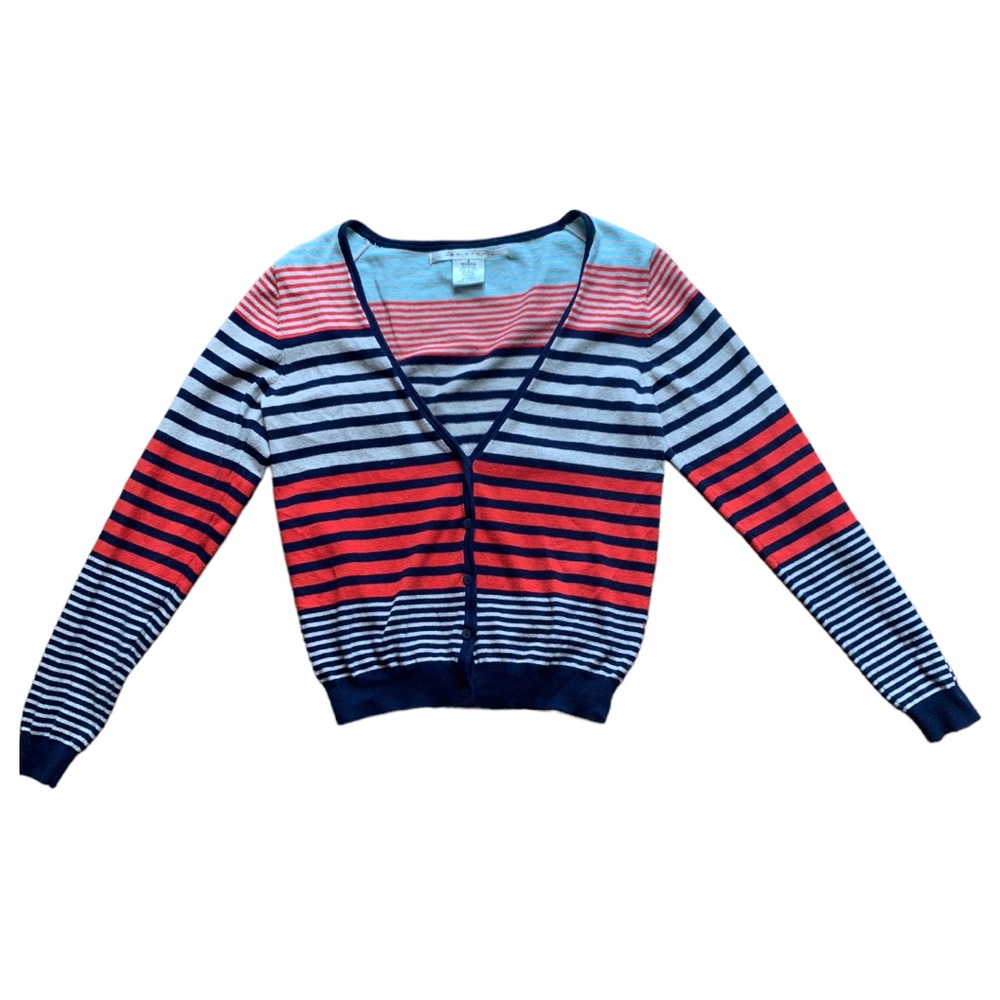 Max Studio Stripped Cardigan | Small